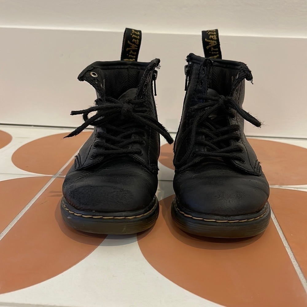 Dr. Martens Soft Black Kid Boots 1460T